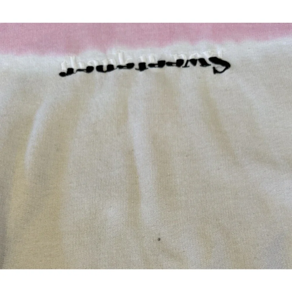 Ariana Grande‎ Sweetener World Tour Split Crewneck Horizontal Pink Size M